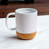 Caneca de Ceramica Branca com Base de Cortica 400ml - Personalizada