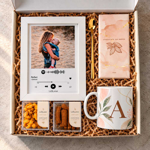 Kit Presente Caneca Personalizada e Quadro Spotify