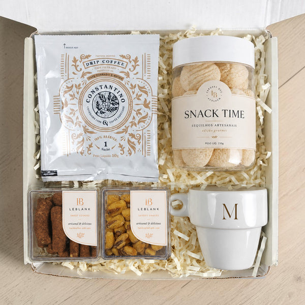 Kit Presente Café com Snacks