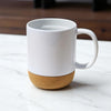 Caneca de Ceramica Branca com Base de Cortica 400ml - Personalizada