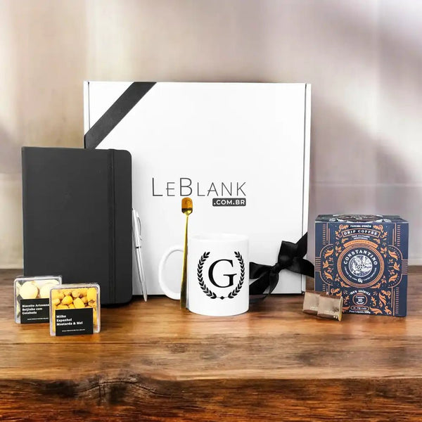 Kit Presente Office Caderno e Drip Coffee para Dia dos Namorados | Unissex
