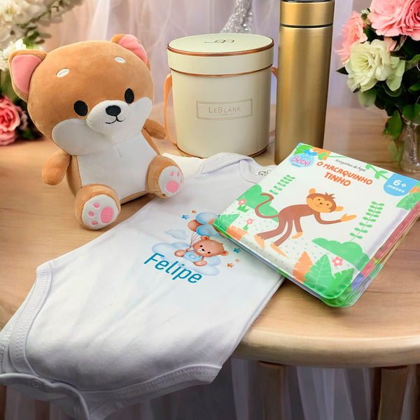 Kit Presente Maternidade Bebe Personalizado para Celebração | Feminino - LeBlank