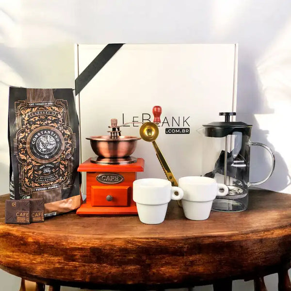 Kit Café com Moedor Vintage e Itens Premium | LeBlank