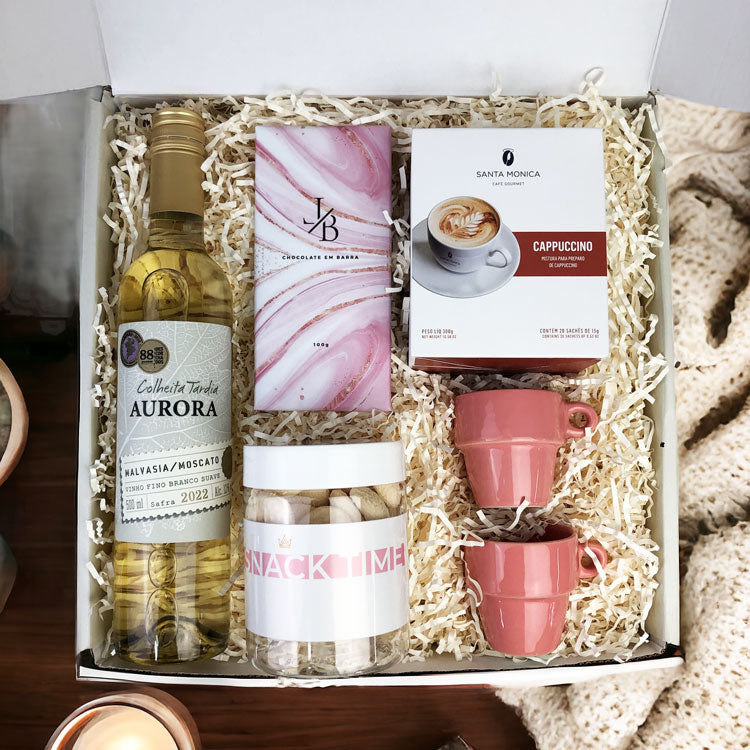 Presente Dia das Mães Kit Familia Aurora e Cafe Personalizado