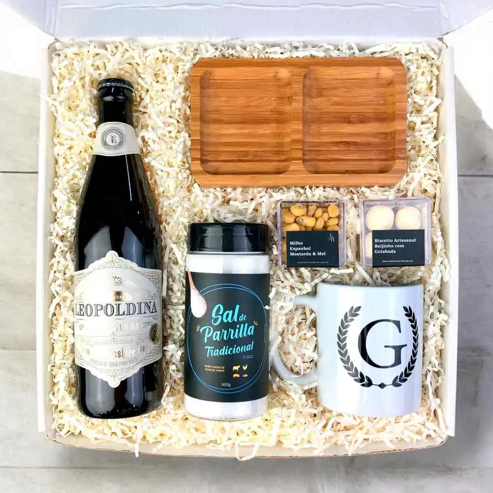 Presente Dia das Mães Kit Cerveja Churras com Caneca Personalizada