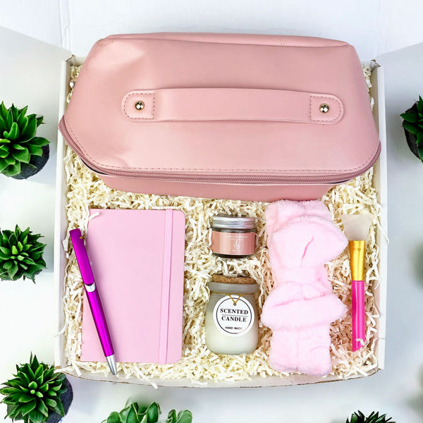 Presente Dia das Mães Kit Necessaire com Vela e Argila