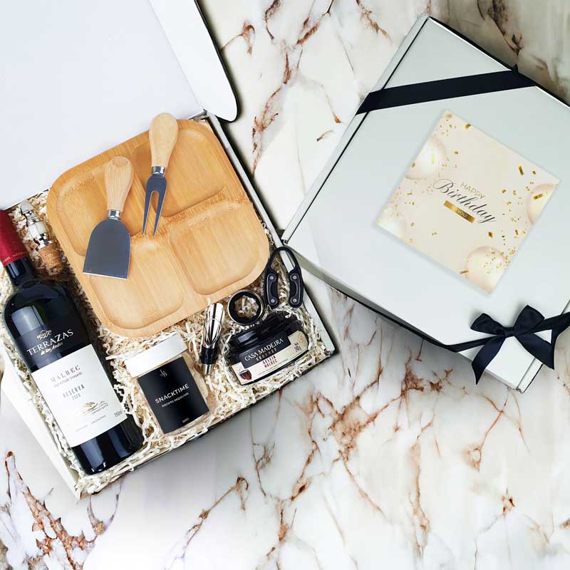 Presente Dia das Mães Kit Gourmet com Vinho Terrazas Reserva