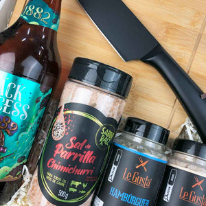 Presente Kit Gourmet para Churrasco com Cerveja Black Princess e Temperos