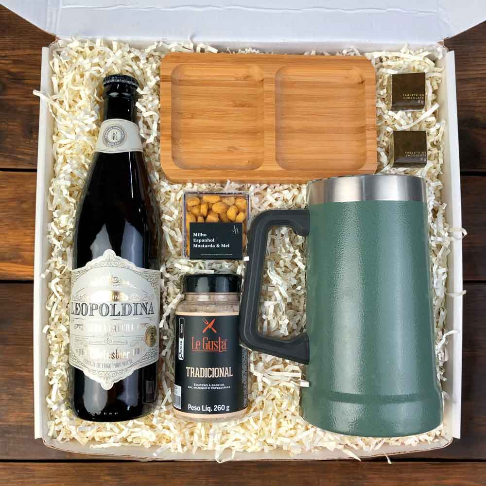 Presente Kit Cerveja e Copo de Chopp Termico