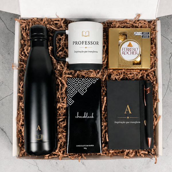 Kit Presente Profissão com Itens Personalizados - modelo Professor com nome e iniciais personalizados