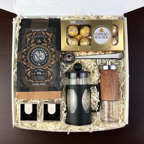 Kit Presente Cafe Constantino em Graos Premium