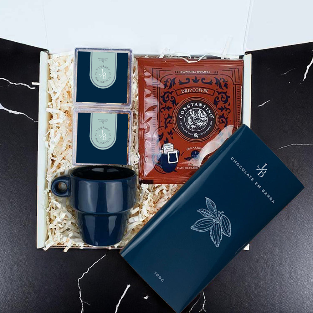 Presente Corporativo Kit Drip Coffee Constantino e Milka