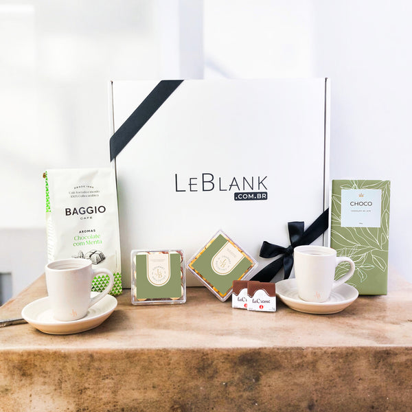 Kit Presente Cafe Baggio Sabores e Xicara com Pires Premium