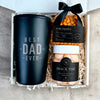 Kit Presente Dia dos Pais com Copo Personalizado - copo Preto Best Dad Ever com arte de Dia dos Pais