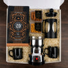 Kit Presente Café em Grãos com Moedor Elétrico e Xicaras Personalizadas