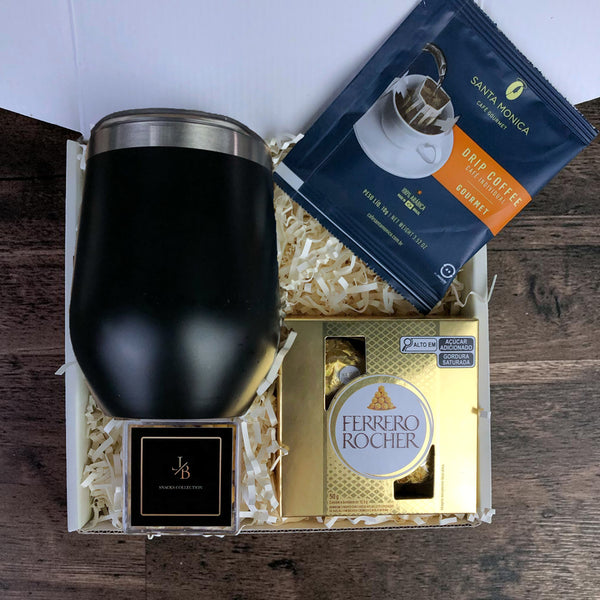 Kit Presente Drip Coffee com Copo Térmico para Dia dos Namorados | Unissex