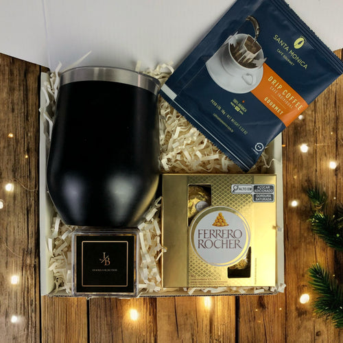 Presente Dia das Mães Kit Drip Coffee com Copo Termico