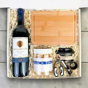 Presente Kit Gourmet com Vinho Santa Helena