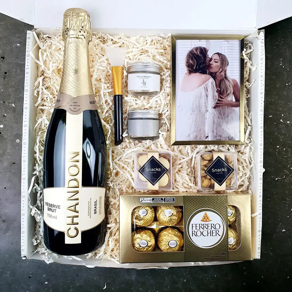 Presente Dia das Mães Kit Chandon, Skincare e Porta Retrato
