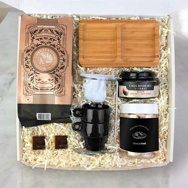 Presente Dia das Mães Kit Cafe com Coador Individual