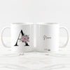 aneca de cerâmica branca 325ml personalizada