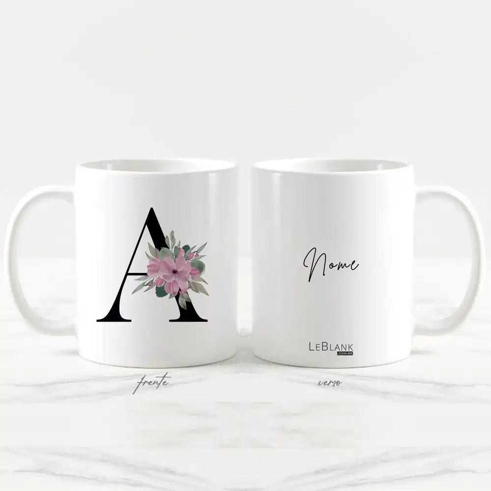 aneca de cerâmica branca 325ml personalizada