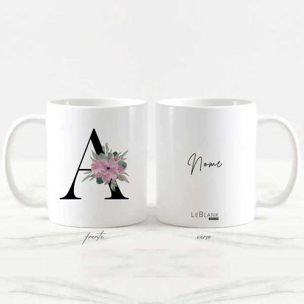 aneca de cerâmica branca 325ml personalizada