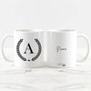 Caneca de cerâmica branca personalizada