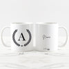 Caneca de cerâmica branca personalizada