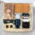 Kit Café com Tábua de Bambu Personalizada | LeBlank