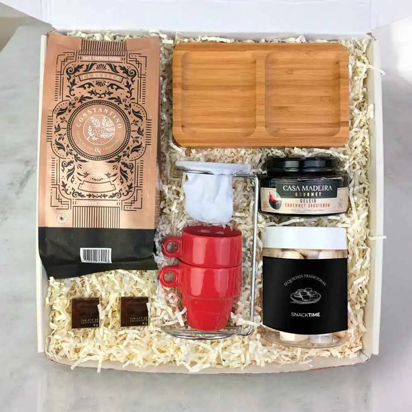 Presente Dia das Mães Kit Cafe com Coador Individual