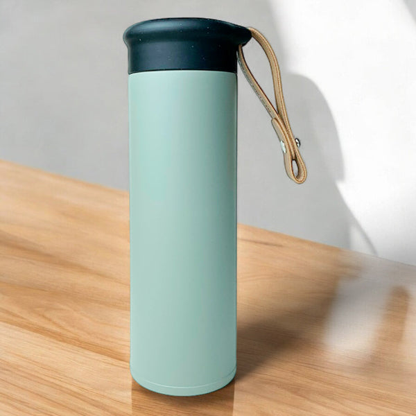 Garrafa Termica de Inox com Cordao Courino 450mL - Personalizado
