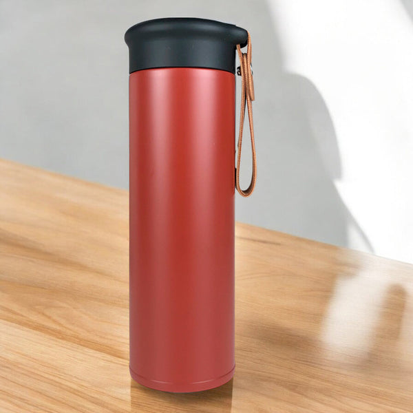 Garrafa Termica de Inox com Cordao Courino 450mL - Personalizado