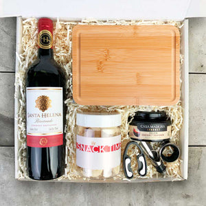 Presente Kit Gourmet com Vinho Santa Helena