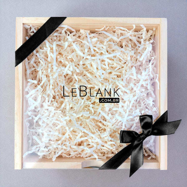 Caixa de Madeira Pinus 30x30 com Tampa de Acrilico Personalizada - Corporativo