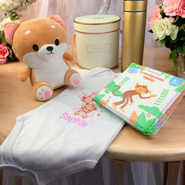 Kit Presente Maternidade Bebe Personalizado para Celebração | Feminino