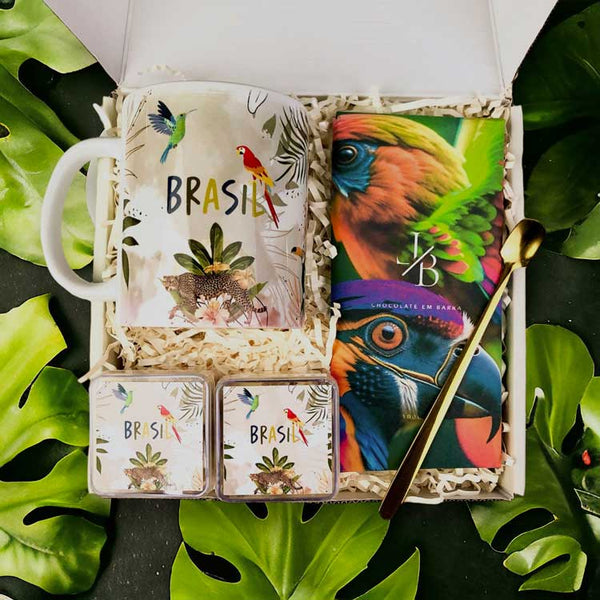 Kit Presente Brasil com Chocolates Finos | LeBlank