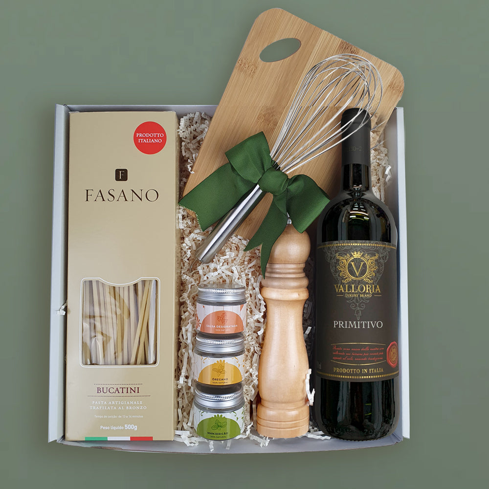 Presente Kit Cucina Italiana Vino