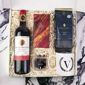 Presente Kit Vinho Tinto Com Caneca Personalizada
