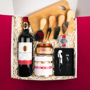 Presente Kit Gourmet com Vinho Santa Helena